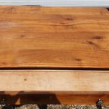 Table or desk with 1 caramel patina drawer