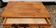 Table ou bureau avec 1 tiroir patine caramel