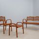 Prodotti living-room set, straw, Vienna, 1940s