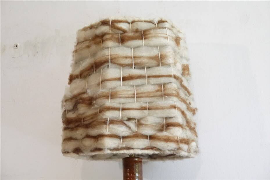 Terracotta lamp turned 1960