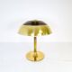 Large Space Age table lamp in brass by Fagerhults, Sweden, 1970s.