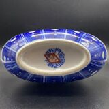 Vase gourde chinois en porcelaine blanche et bleue