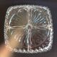 Old 4-compartment dish, servant, very thick glass vintage