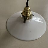 Small old opaline pendant light D20cm