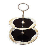 2-tier tray, handmade ceramic