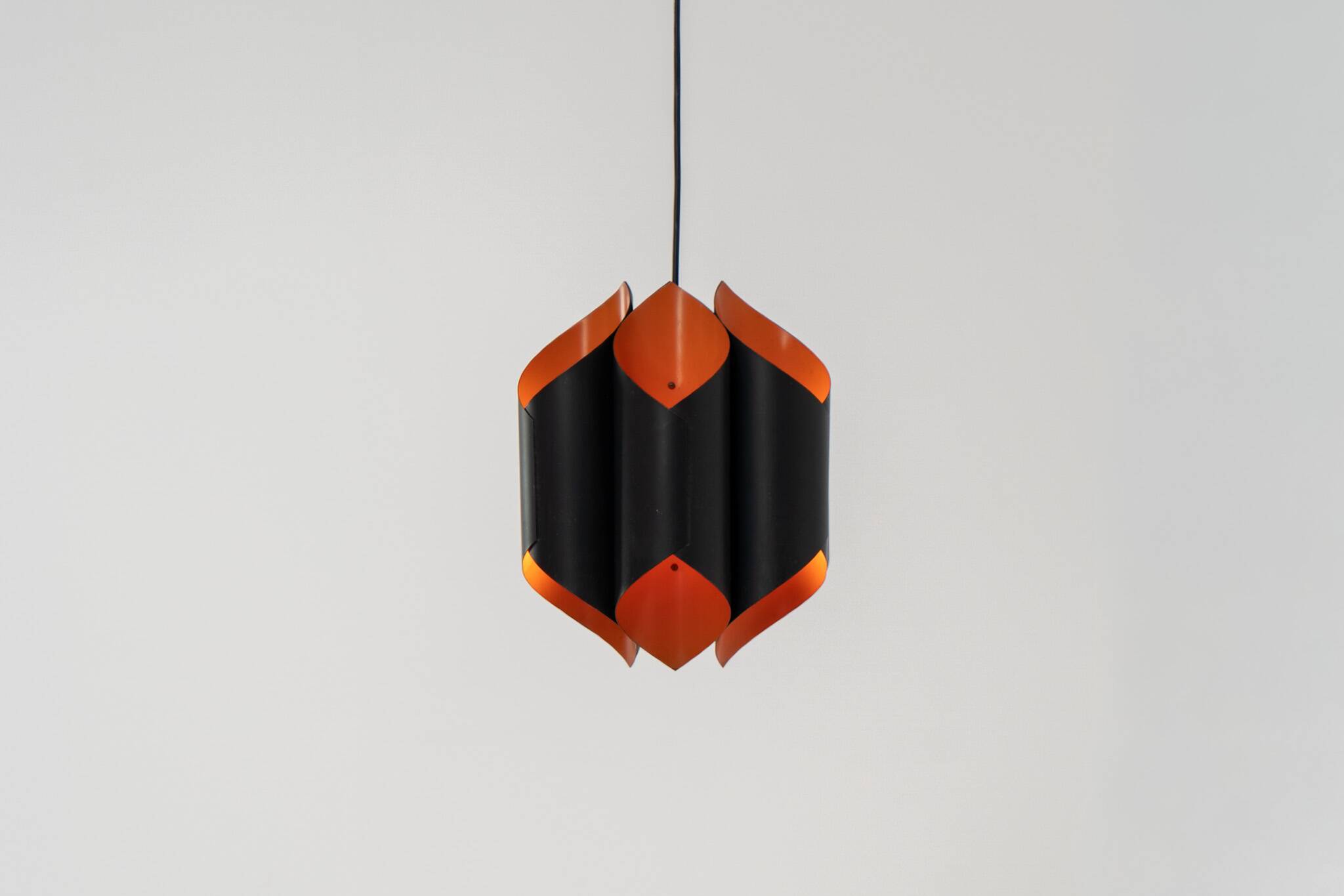 Sculptural pendant light by Bent Karlby for Lyfa