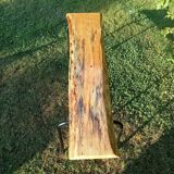 Rough wooden bench