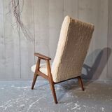 Faux fur armchair