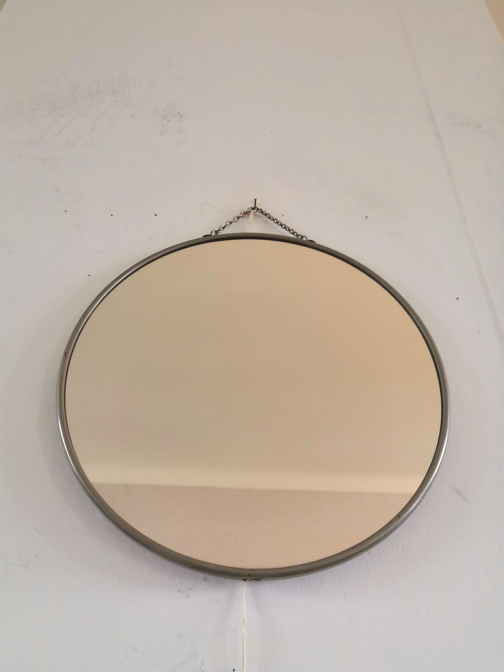 Round barber mirror 60s