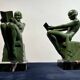Art Deco Sculptural Bookends by Max Le Verrier, Paris, France, 1925, Set of 2