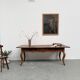 19th century walnut drapery table 2m1