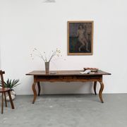 Table, drapière en noyer, XIXème s.
