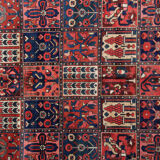 Hand made traditional persian area rug fine red wool carpet 210x279cm
