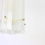 Murano glass ice pendant by Limburg, Germany, 1970s