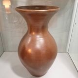 Large iridescent stoneware vase