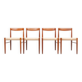 Vintage teak dining chairs by Henry Walter Klein for Bramin, 1960s, set of 4