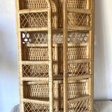 Vintage rattan shelf