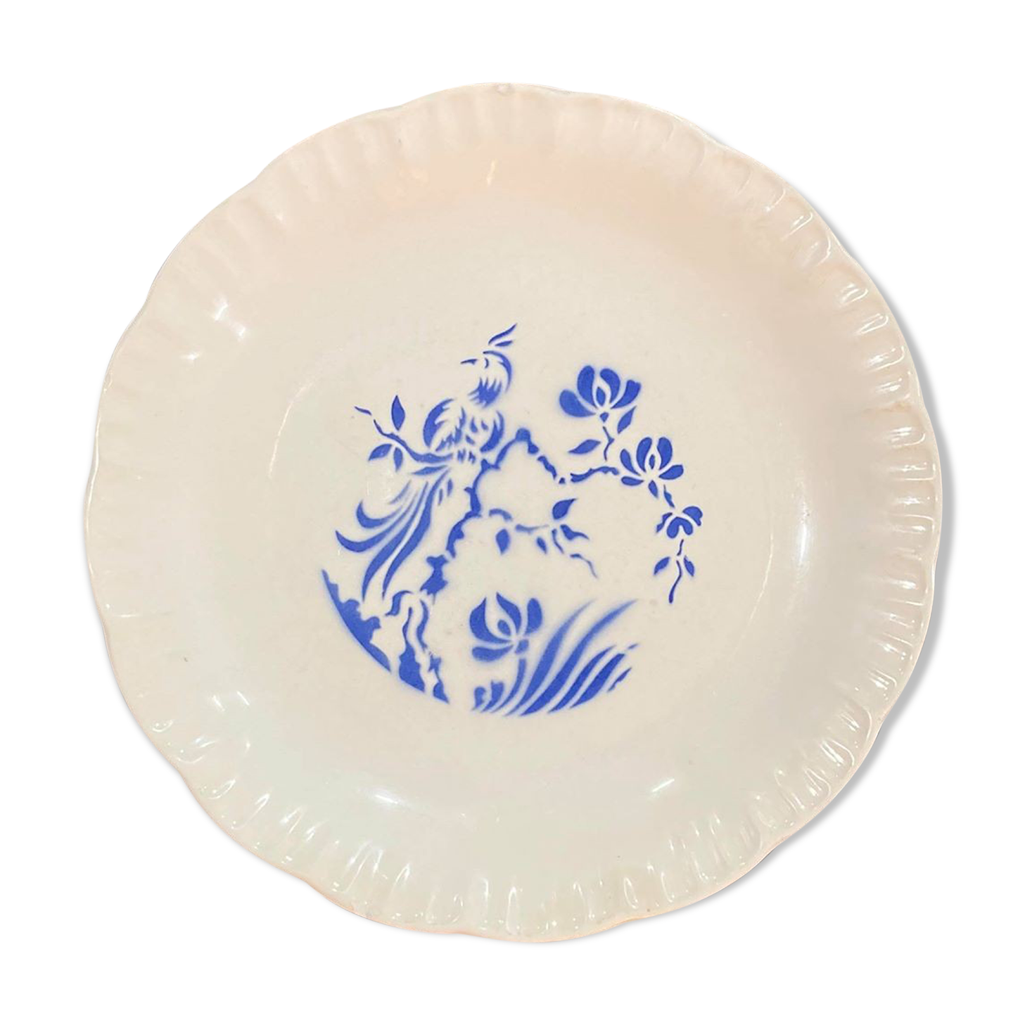Digoin Sarreguemines Blue Plate