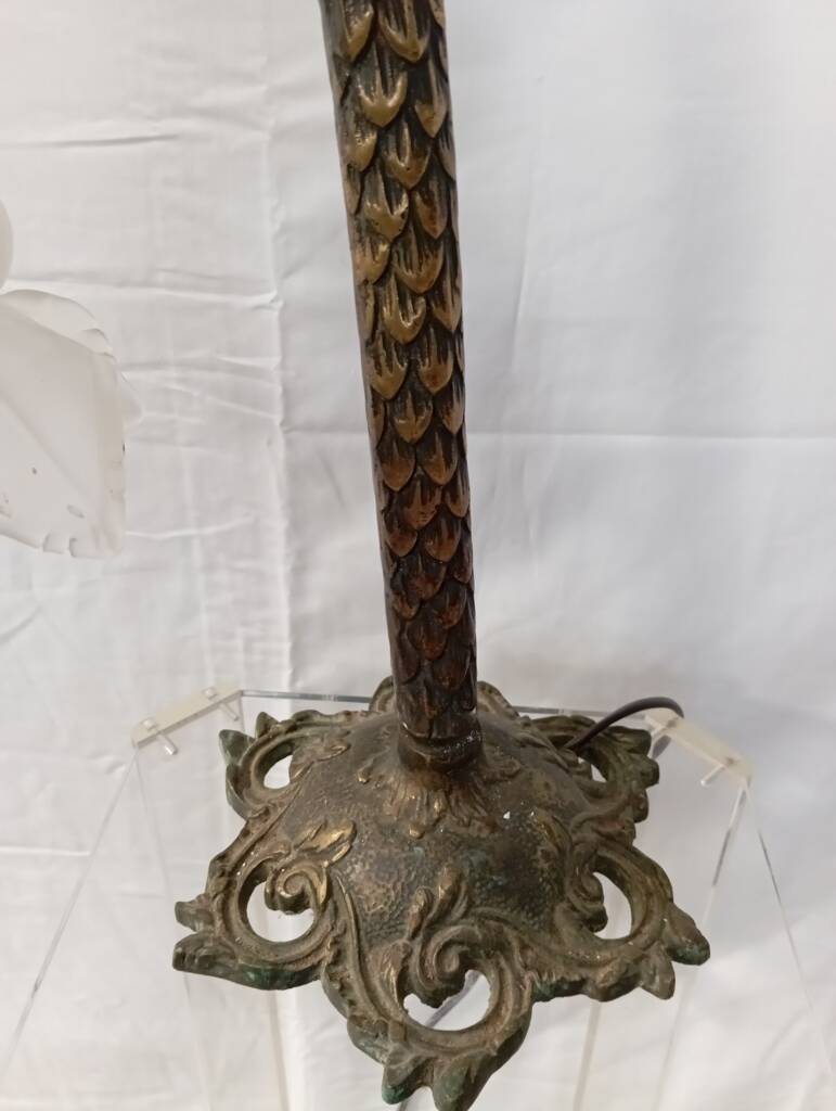 1930s bronze naga lamp