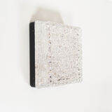 Vintage ice glass flush mount light by ERCO