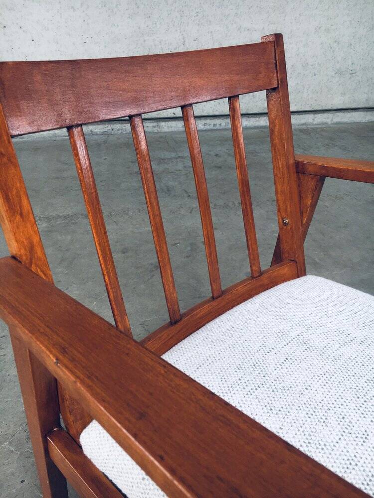 Mid-Century Modern Dutch Armchair Set, Netherlands, 1950s, Set of 3