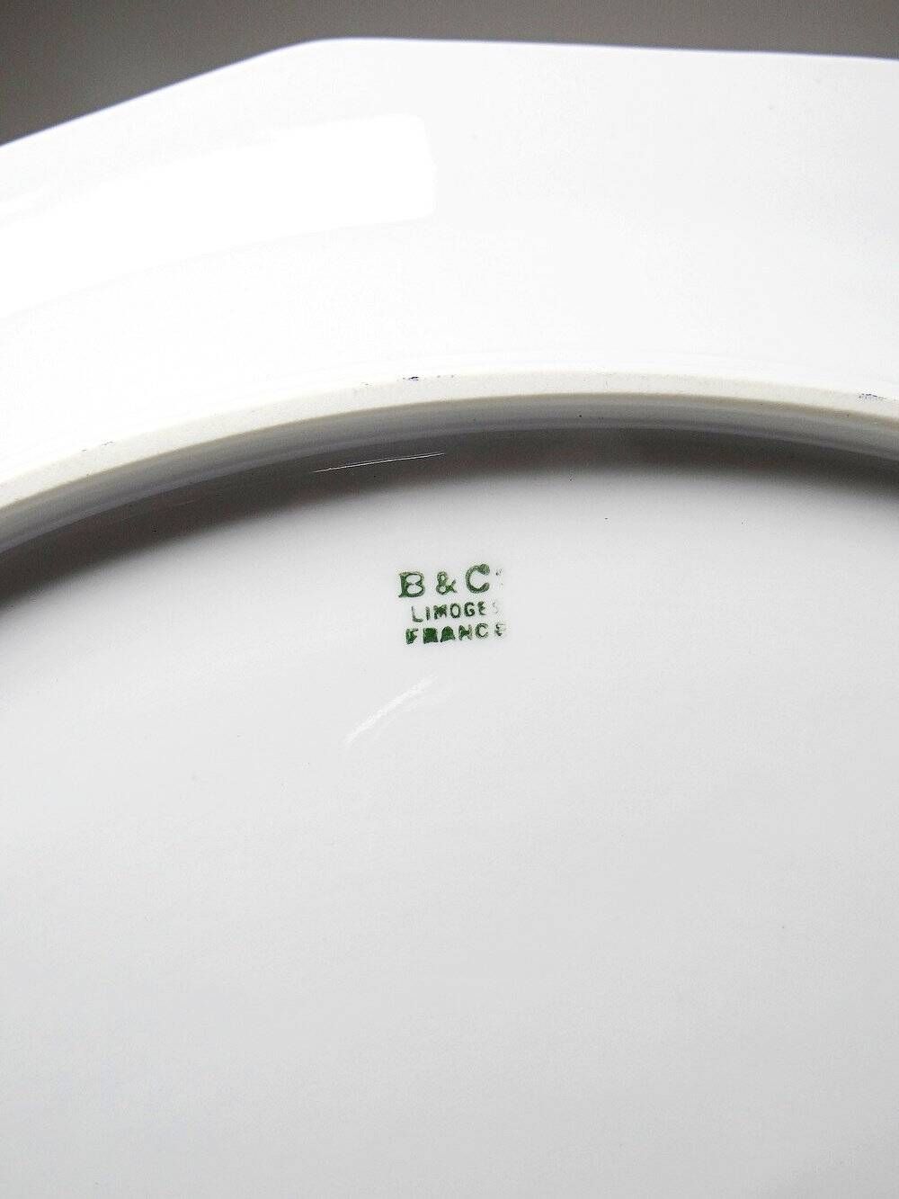 Bernardaud Limoges porcelain serving platter with floral decoration, 1920s-1950s