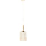 Mid Century Scandinavian Brass & Crystal Glass Ceiling Light By C.Fagerlund
