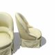 Paire de fauteuils crapaud tapissés pastel vert pomme
