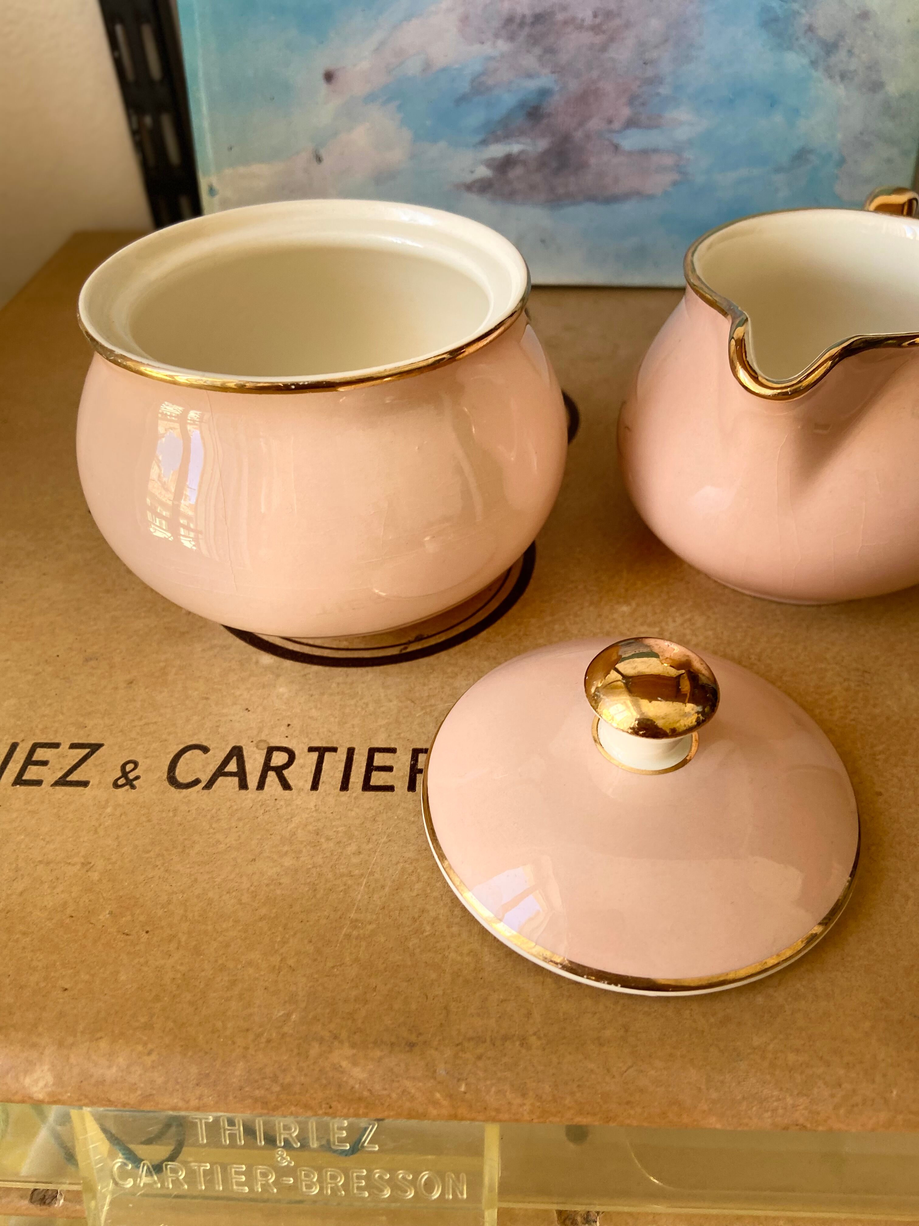 Crémier de villeroy et boch with the inscription "nous deux"