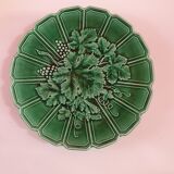 Presentation dish or pie dish slurry sarreguemine vine leaf 28cm