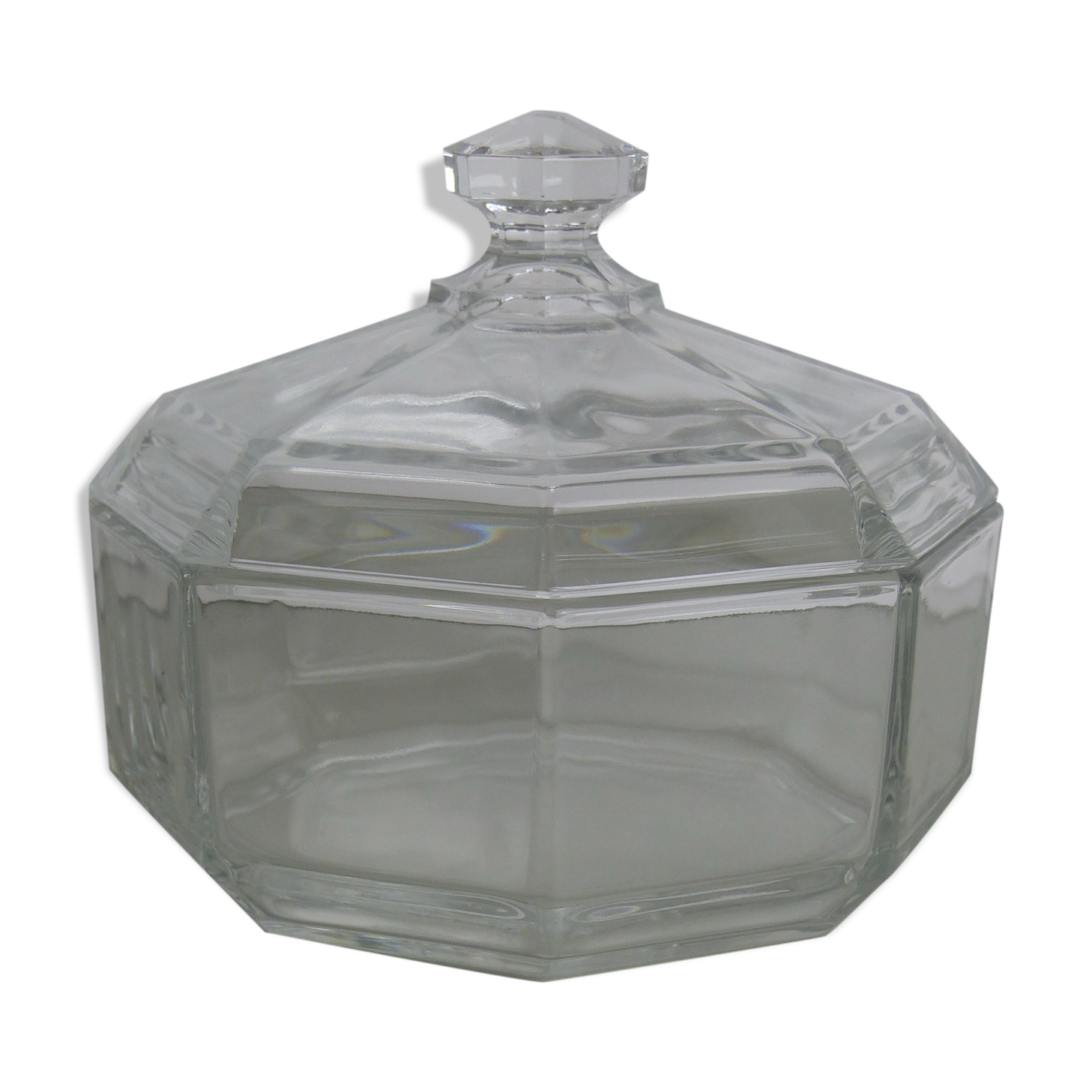 Sugar bowl or Luminarc glass jewelry box