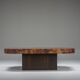 Vintage copper coffee table by Bernhard Rohne, 1970s