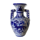 Small amphora vase in old hand-painted ceramic