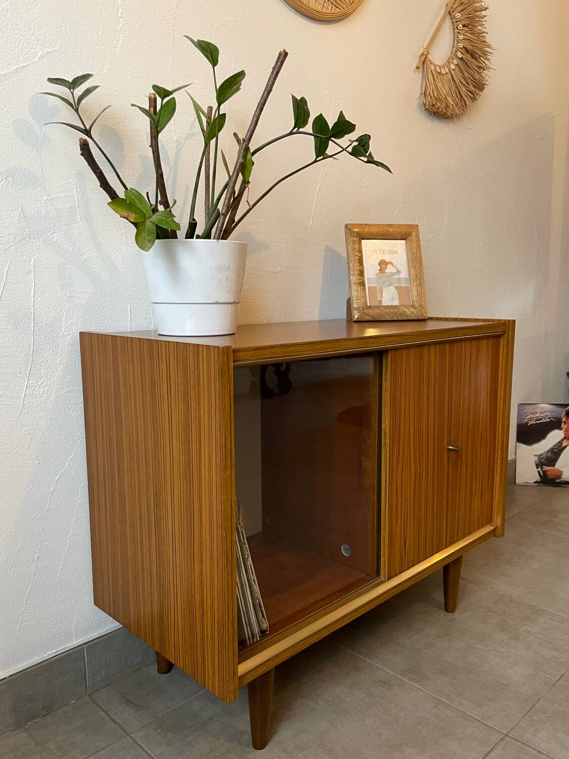 Petite vitrine / meuble tv vintage des années 60