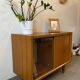 Small vintage 1960s display cabinet/TV unit