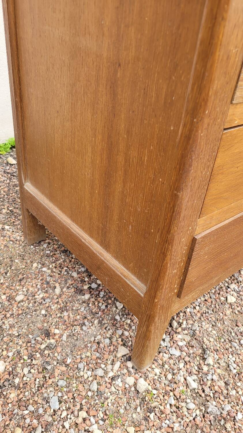 Vintage compass foot chest of drawers - 1950s