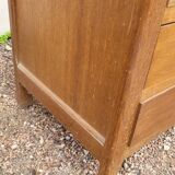 Commode meuble à tiroirs pied compas vintage- 1950s