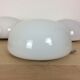 Set of 4 wall light opaline balls, half spheres