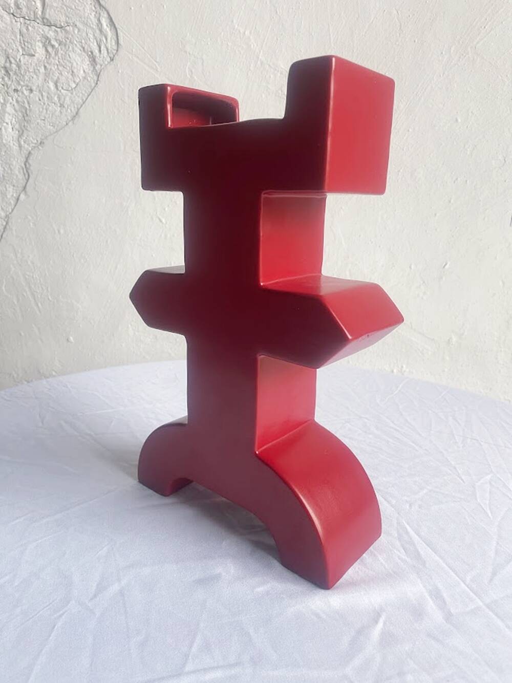 Memphis Milano “Maya” ceramic vase by Florio, 1990s