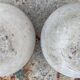 Paire jardinières boule sphère vintage