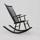 1960s Varjosen Puunjalostus Beech Rocking Chair, Finland