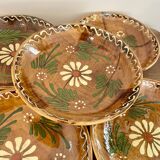 Set of 4 terracotta plates