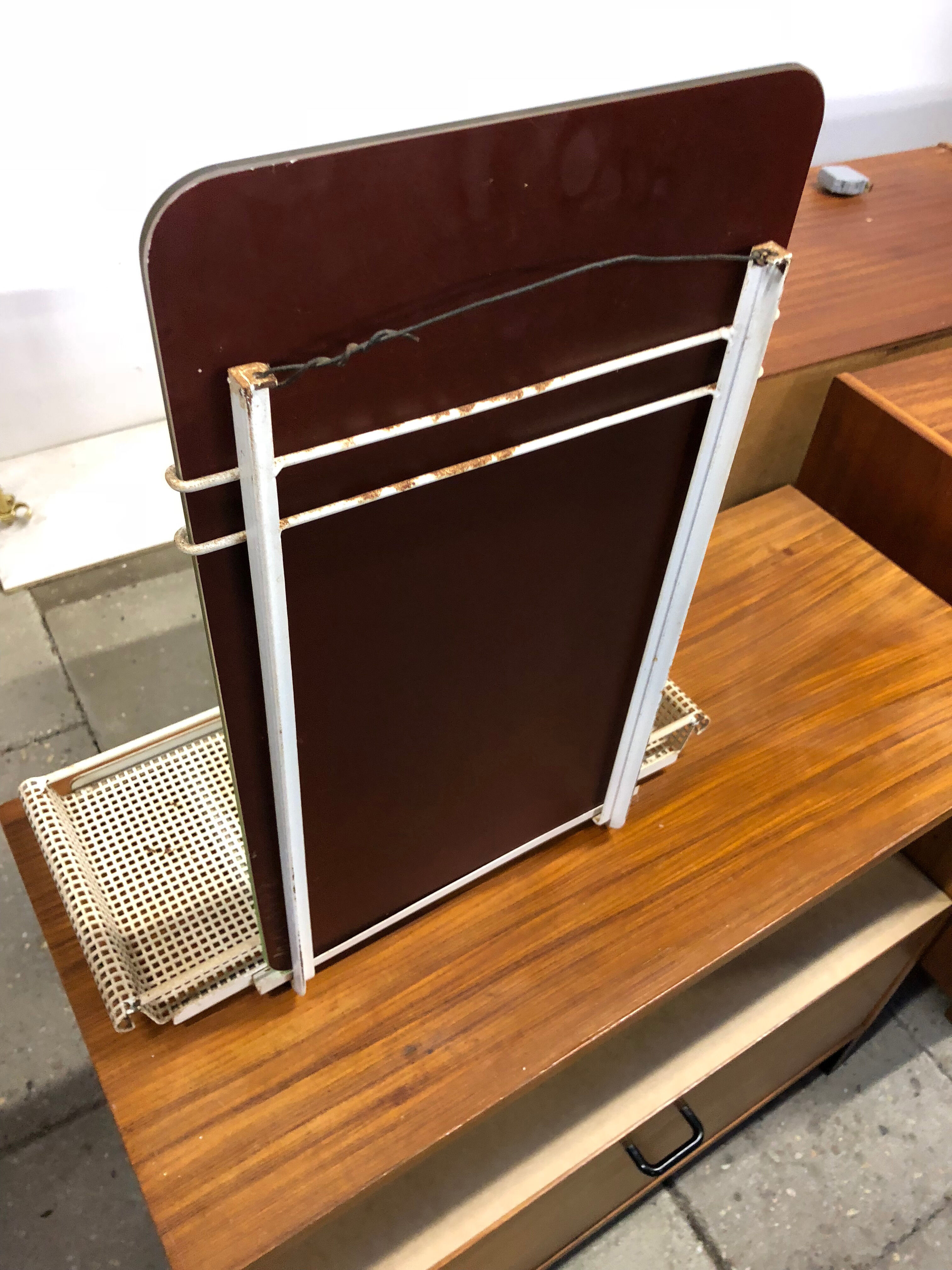 Mirror of toilet with tablet 50