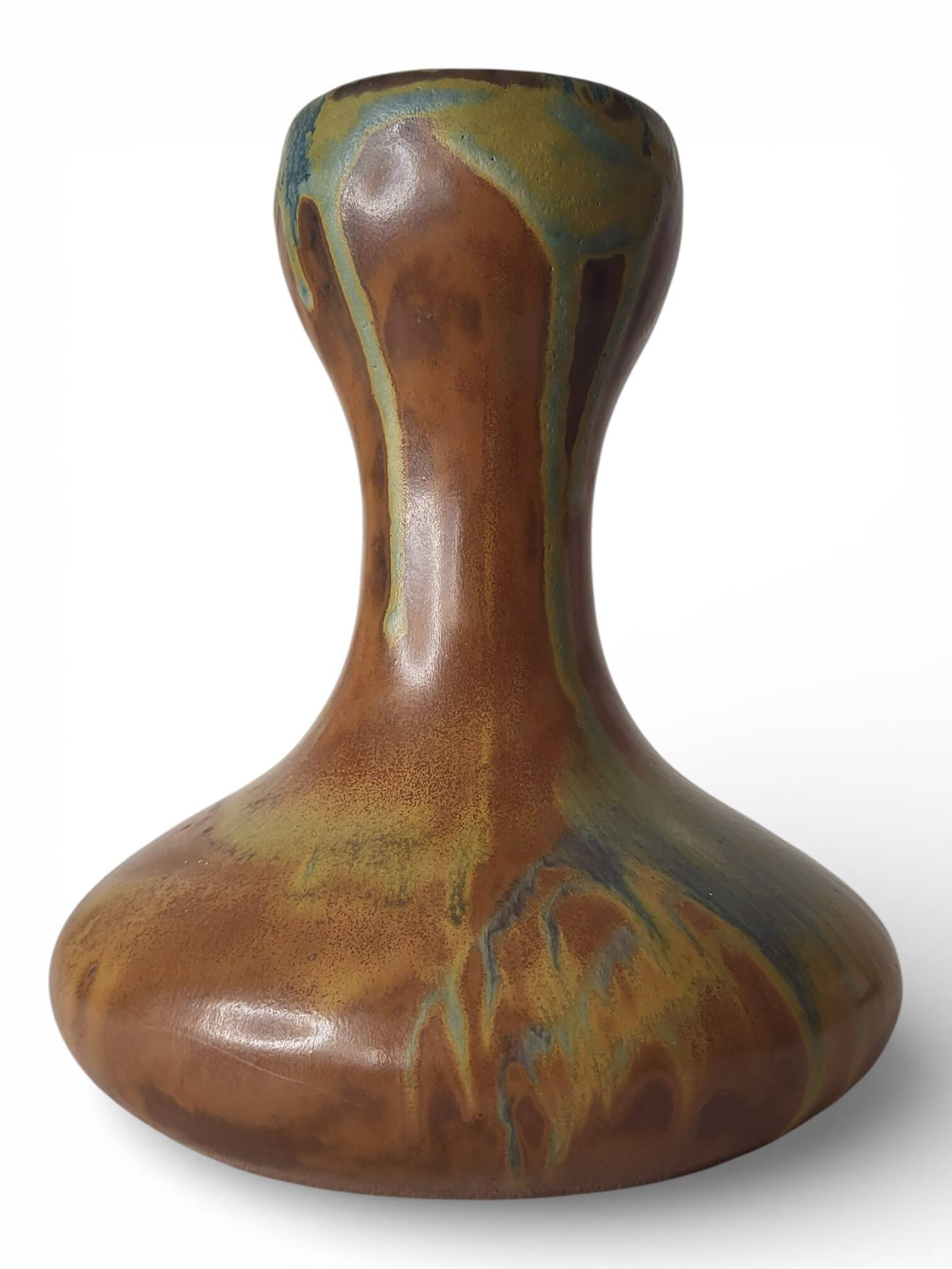 Stoneware vase from Puisaye signed by Alfred Lebret (1871-1955)