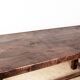 Large brutalist dining table in solid Elm, inspired by Olavi Hanninen, 1960.