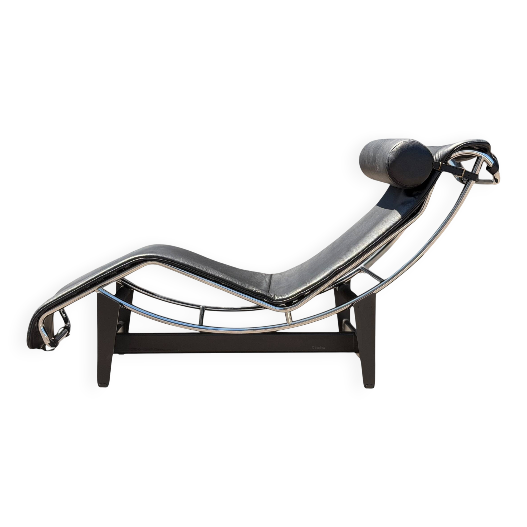 Chaise Longue LC4 Le Corbusier for Cassina — Original Black Leather (No. 114715)