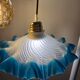 Suspension 3 globes en verre et 3 couleurs