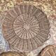Lot de 4 plateaux en osier vintage