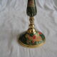 Chiseled and painted brass chandelier