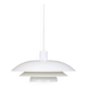 White Danish modern design multilayer pendant lamp / 1970s